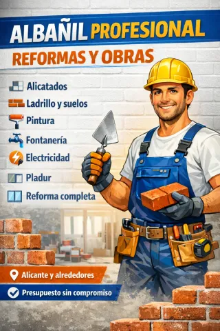 Reformas y obras económicas – Albañil profesional