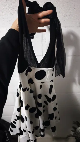 Vestido Halter Lunares Retro