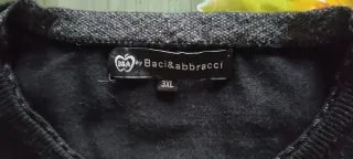 Maglioncino uomo di Baci e Abbracci nero viscosa