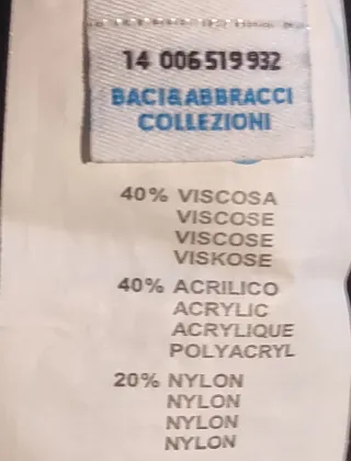Maglioncino uomo di Baci e Abbracci nero viscosa