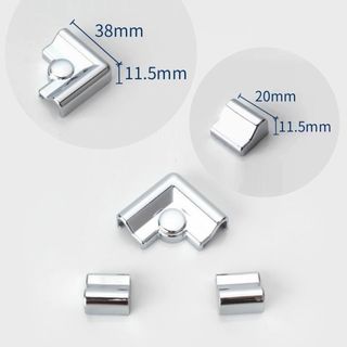 WITEN&NOCK Juego de listones de aluminio para duch