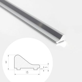 WITEN&NOCK Juego de listones de aluminio para duch