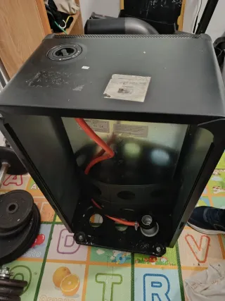 Estufa portátil negra