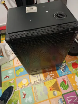 Estufa portátil negra