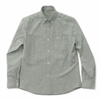 Camisa Oxford gris verdoso hombre Corte clásico L