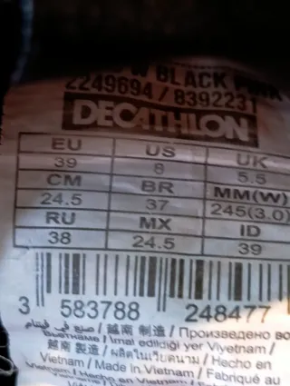 Deportivas Newfeel Negras y Rosas T  Decathlon