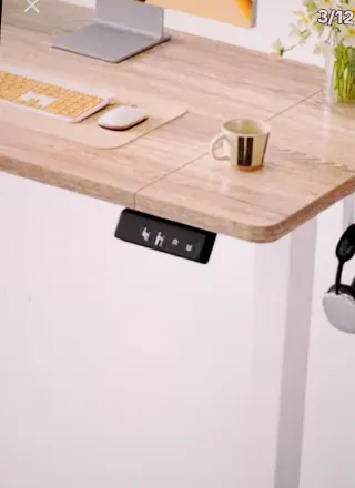 Mesa Escritorio Eléctrica Elevable Madera