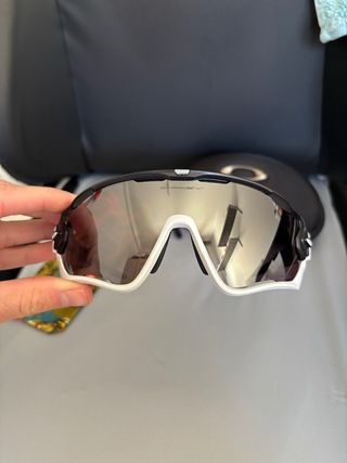 Gafas Oakley Jawbreaker negra blanca Prizm road