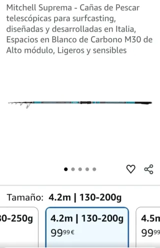 Caña de pescar Mitchell Suprema 4.2m