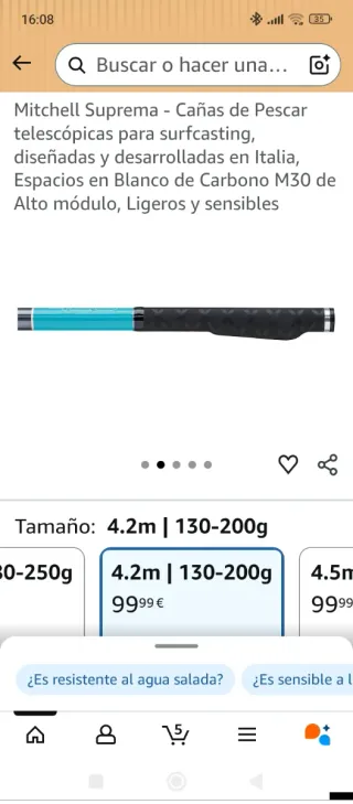 Caña de pescar Mitchell Suprema 4.2m