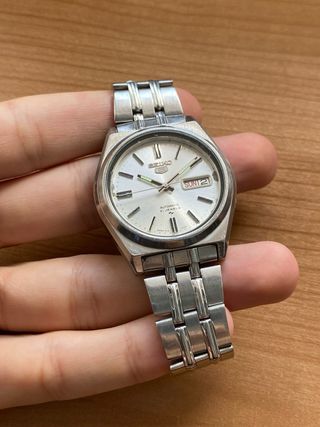 Reloj Seiko 5 Automático Blanco
