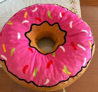 Cojín Donut Rosa 38cm Sin Usar