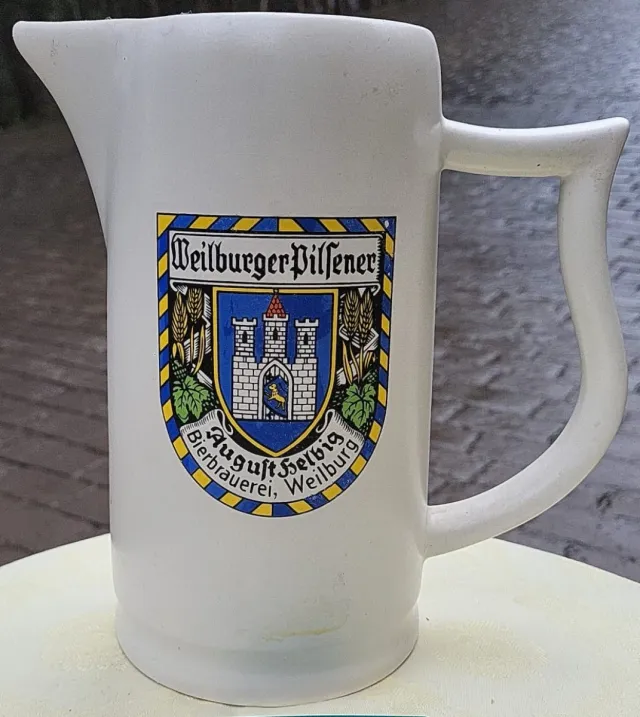 Jarra Cerveza porcelana Weilburger Pilsener