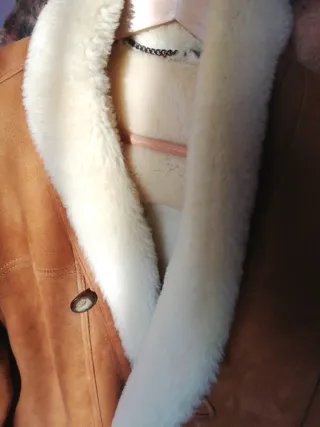 Giacca Montone Shearling Vintage Beige offerta.