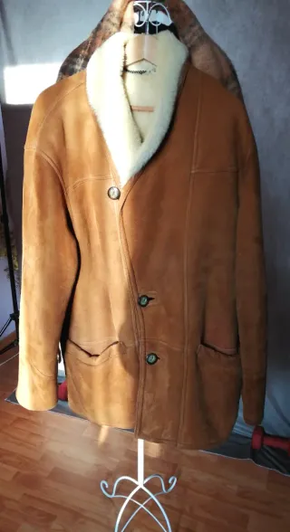 Giacca Montone Shearling Vintage Beige offerta.