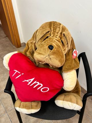 Peluche cane Dodo Ti Amo grande