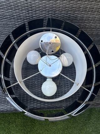 Lámpara vintage metal y plástico