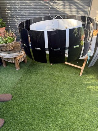 Lámpara vintage metal y plástico