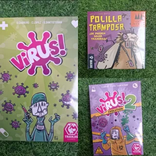 Lote Juegos Virus y Polilla Tramposa
