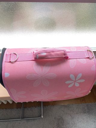 Transportín para mascotas rosa