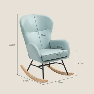 Mecedora HOMCOM Verde Claro