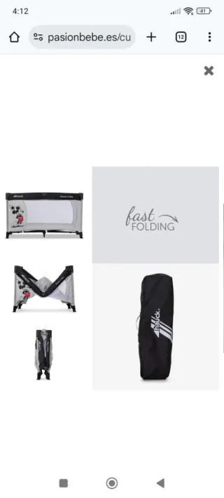 Cuna de viaje Hauck Dream n Play Mickey