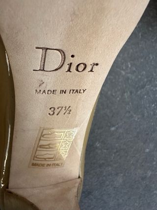 Scarpe Miss Dior donna tacco pelle verniciata 37.5