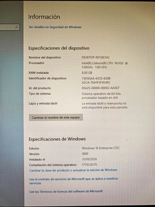 Mini PC Zotac 8GB RAM 480GB SSD W10 Silencioso