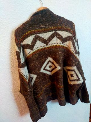 Chaqueta de punto invierno multicolor