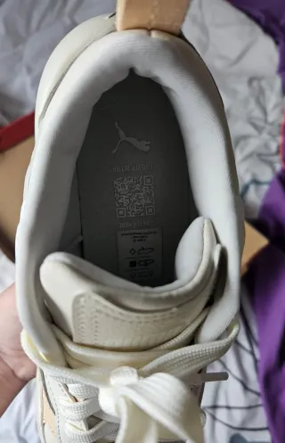 Zapatillas Puma Beige/Blanco Talla 38