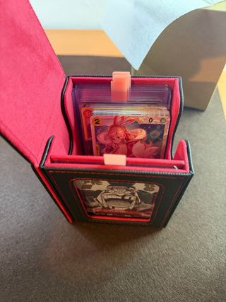 Caja imán para almacenamiento cartas con expositor