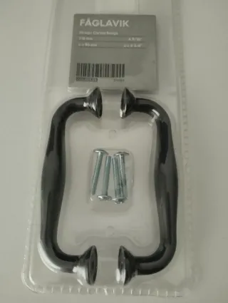 2 Tiradores Hierro Negros