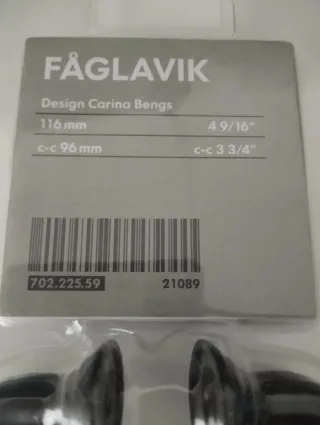 2 Tiradores Hierro Negros