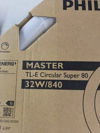 Tubos fluorescentes circulares Philips (22W y 32W)