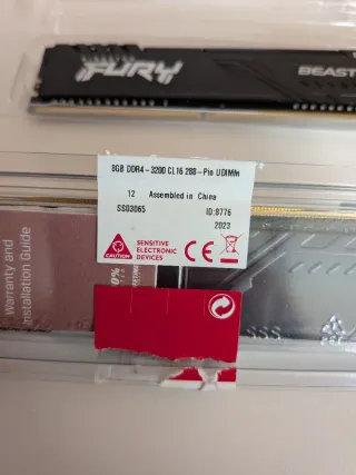 Memoria RAM DDR4 16GB Kingston Fury Beast