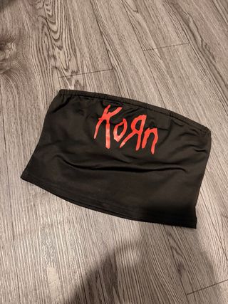 Top Mujer Korn Negro Talla Única