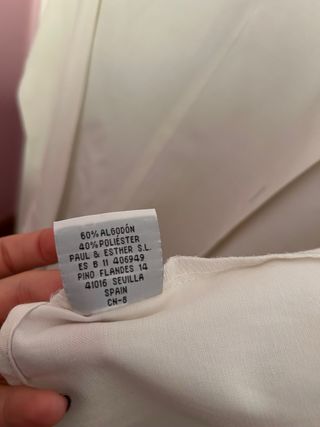 Camisa Spagnolo Blanca Talla M