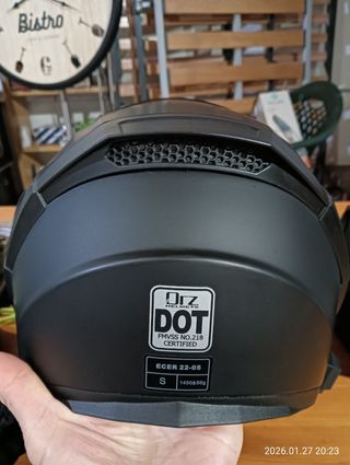 Casco de moto ORZ negro talla S