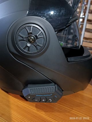 Casco de moto ORZ negro talla S