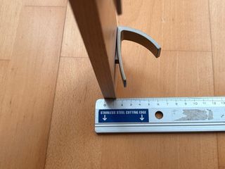 Perchero madera y metal 3 ganchos