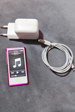 iPod Nano 7ª Gen 16GB Rosa + Cable y Cargador