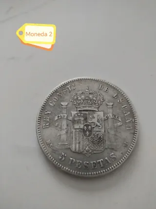 Moneda Alfonso XII 1885