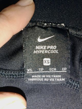 Mallas Nike Pro Hypercool Negras Talla XS