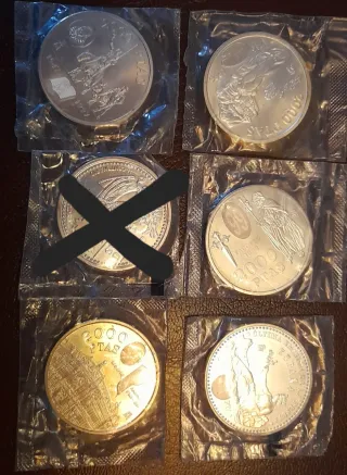 Monedas 2000 Pesetas Plata