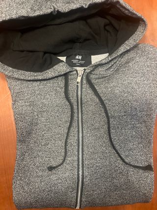 Sudadera H&M Gris Talla M chaqueta sport