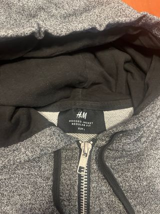 Sudadera H&M Gris Talla M chaqueta sport