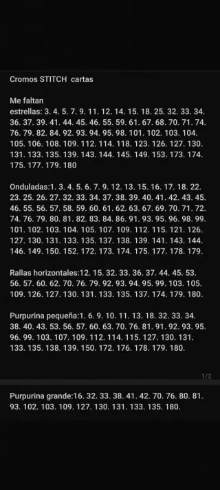 Álbum Cromos Disney Stitch Panini. Intercambio