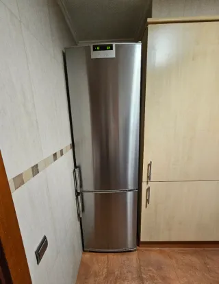 Nevera combi acero inoxidable