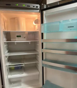 Nevera combi acero inoxidable