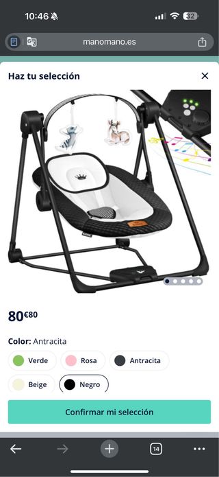 Columpio bebé buen estado